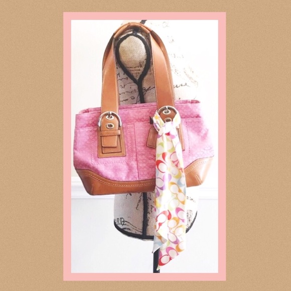 Coach Accessories - AUTHENTIC COACH SHOULDER BAG & COACH SILK SCARF